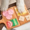 ​  Interactive Scent-Sniffing Plush Book for Dogs/Cats/Rabbits: Treat-Hiding & Slow-Feeder Puzzle Toy with Squeaker
