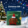 Nosework Interactive Sniffing Slow Feeding Dog, Cat & Rabbit Christmas Book, Cute Cloth Book Toy, Creative Food-Hiding Book: 5.91 x 5.91-in