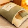 Self Warming Covered Dog & Cat Cave Bed