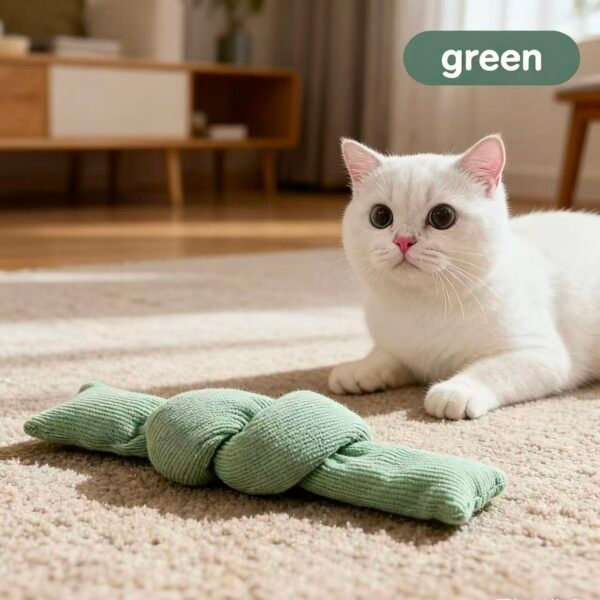 Dental Cat Chew Toy with Catnip, Color Varies
