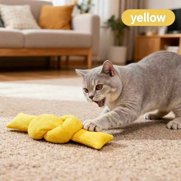 Dental Cat Chew Toy with Catnip, Color Varies