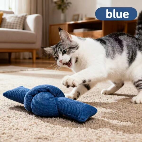 Dental Cat Chew Toy with Catnip, Color Varies
