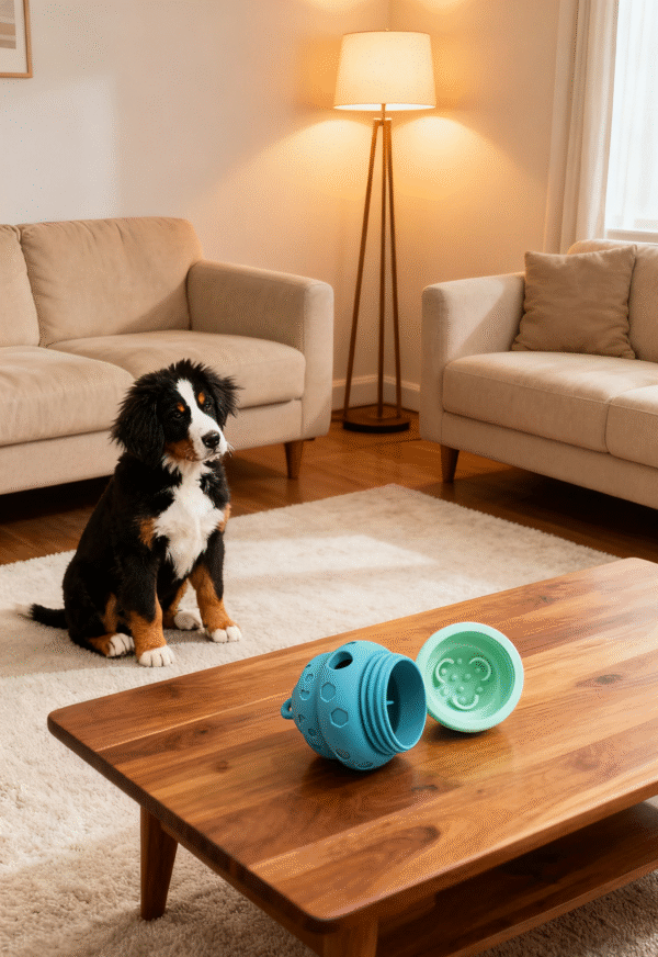 狗 Durable Slow Feeder Puzzle Toy for Aggressive Chewers (Medium/Large Breed)