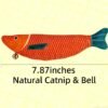 Crinkle Fish Cat Toys with Catnip, Multi-color, 9.4-in