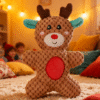 Christmas Reversible Plush Squeaky Dog Toy