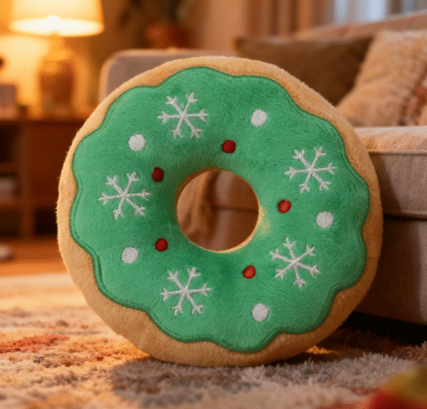 Christmas Reversible Plush Squeaky Dog Toy